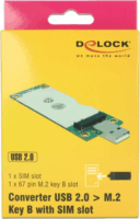 DeLOCK 63446 USB 2.0 A - M.2 B + SIM Slot Konverter