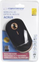Esperanza ACRUX Wireless Egér - Fekete