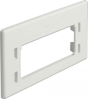 DeLOCK Keystone Adapterburkolat bútorba építéshez - Fehér