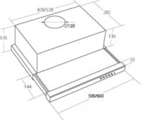 AKPO WK-7 LIGHT ECO 60 páraelszívó - Inox