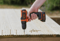 Black+Decker BDCDD12BAFC Akkus Fúró-csavarozó + 100 db tartozékkészlet