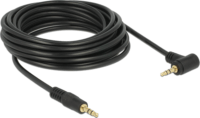 DeLOCK JACK - JACK kábel 5m (3.5mm jack apa - 3.5mm jack apa) Fekete