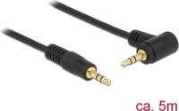 DeLOCK JACK - JACK kábel 5m (3.5mm jack apa - 3.5mm jack apa) Fekete