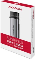 Axagon CRE-SAC Mobile USB 3.2 Gen 1 külső kártyaolvasó USB-C és USB-A csatlakozóval