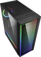 Sharkoon RGB LIT 200 Számítógépház - Fekete
