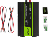 Green Cell INV20 Autós inverter tiszta szinuszhullám (24V / 2000W)