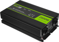 Green Cell INV20 Autós inverter tiszta szinuszhullám (24V / 2000W)