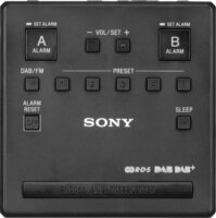 Sony XDR-C1DBP DAB / DAB + Ébresztőóra Rádió - Fekete