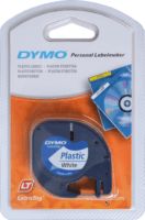 Dymo Letratag 12mm Feliratozógép szalag - gyöngyfehér alapon fekete