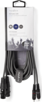 Nedis XLR - RCA audiokábel 3.0m (2xXLR 3 tűs anya - 2xRCA apa) Szürke