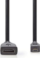 Nedis MicroHDMI - HDMI Nagy sebességű kábel Ethernet átvitellel 0.2m Fekete