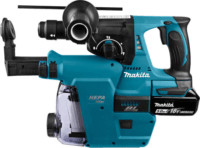 Makita DHR243RTJW Akkus Fúró-Vésőkalapács +DX07 porelszívó