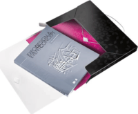 Leitz Wow Jumbo 30 mm A4 Gumis mappa - Fekete