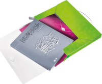 Leitz Wow Jumbo 30 mm A4 Gumis mappa - Zöld