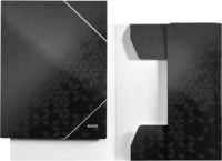 Leitz Wow A4 Lakkfényű Gumis mappa - Fekete