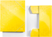 Leitz Wow A4 Lakkfényű Gumis mappa - Sárga
