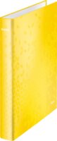 Leitz Wow 2 Gyűrűs könyv A4 D alakú lakkfényű - Sárga