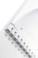 Leitz Wow 80 lapos A5 vonalas spirálfüzet - Sárga