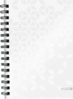 Leitz Wow 80 lapos A5 kockás spirálfüzet - Fehér