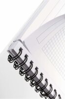 Leitz Wow 80 lapos A5 kockás spirálfüzet - Fehér