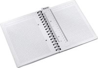 Leitz Wow 80 lapos A5 kockás spirálfüzet - Fehér