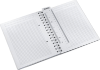 Leitz Wow 80 lapos A5 kockás spirálfüzet - Fekete