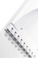 Leitz Wow 80 lapos A5 kockás spirálfüzet - Fekete