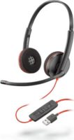 Plantronics Blackwire 3220 (USB-A) Headset - Fekete