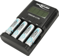 Ansmann Powerline 4.2 Pro 4x AA/AAA NiMH Akkumulátor Töltő + USB töltő bármilyen mobileszköz töltéséhez