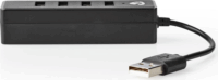 Nedis UHUBU2420BK USB 2.0 HUB (4 Port) Fekete