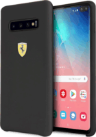 Ferrari SF Samsung Galaxy S10 Plus Szilikon Tok - Fekete