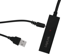 LOGILINK USB 2.0 Aktív Repeater kábel USB-C - USB-A 15m - Fekete