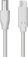 LOGILINK USB-C apa - USB-B apa Nyomtató kábel 1m - Szürke