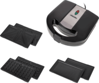 Mesko MS 3045 3in1 Szendvicssütő gofrisütő és grill 1000W - Fekete/Ezüst