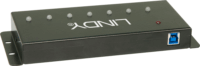 Lindy 43128 USB 3.0 HUB (7 port) - Fekete