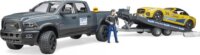 Bruder RAM 2500 Power Wagon és Roadster Bruder Racing Team versenyautó 1:16