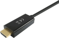 Equip DisplayPort apa - HDMI apa kábel 3.0m Fekete