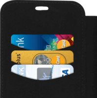 Ferrari SF Racing Tyres Daphne Apple iPhone X Flip Tok - Fekete