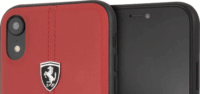 Ferrari Heritage Apple iPhone XR Hátlap Tok - Piros csíkos