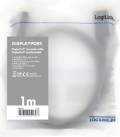 LogiLink DisplayPort 1.4 8K / 60 Hz kábel 1.0m Fekete