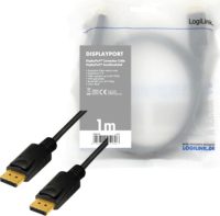 LogiLink DisplayPort 1.4 8K / 60 Hz kábel 1.0m Fekete