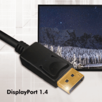 LogiLink DisplayPort 1.4 8K / 60 Hz kábel 1.0m Fekete