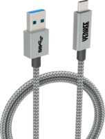 Yenkee YCU 311 GY USB-A apa - USB-C apa Adat- és töltőkábel 1m - Szürke