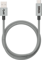Yenkee YCU 311 GY USB-A apa - USB-C apa Adat- és töltőkábel 1m - Szürke
