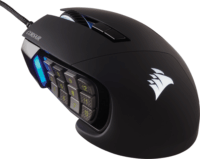 Corsair Scimitar RGB Elite USB Gaming Egér - Fekete