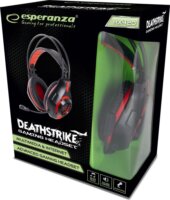 Esperanza Deathstrike Gaming Headset - Fekete / Piros