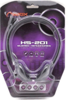 Sbox HS-201 Mikrofonos Fejhallgató Fekete