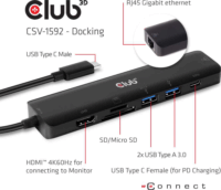 Club3D CSV-1592 Dokkoló USB-C eszközökhöz