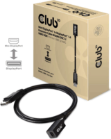 Club3D Mini Displayport - Displayport 1.4 Hosszabbító kábel 1.0m Fekete