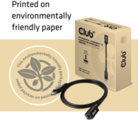 Club3D Mini Displayport - Displayport 1.4 Hosszabbító kábel 1.0m Fekete